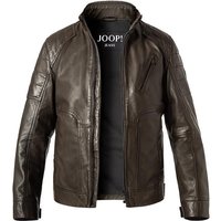 JOOP! Herren Lederjacke grün Lammnappa unifarben von Joop!