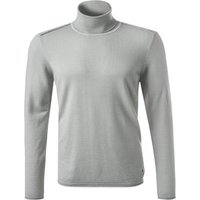 JOOP! Herren Rollkragenpullover grau Merinowolle unifarben von Joop!