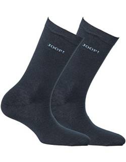 Joop! Damen Socken 2 Paar, Basic Soft Cotton Sock 2-Pack, Einfarbig - Farbwahl: Farbe: Marine | Größe: 35-38 (3-5 UK) von Joop!