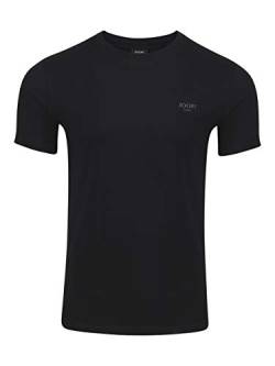 Joop! Herren Rundhals T-Shirt Alphis - Regular Fit S M L XL XXL Blau Weiss Schwarz 100% Baumwolle, Größe:M, Farbe:Schwarz 001 von Joop!