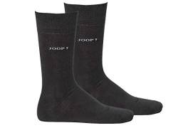 Joop! Herren Socken 2 Paar, Basic Soft Cotton Sock 2-Pack, Einfarbig - Farbwahl: Farbe: Schwarz | Größe: 39-42 (6-8 UK) von Joop!