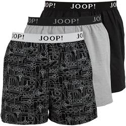 Joop! Herren Webboxershorts 3-Pack-Boxer 100% Baumwolle M 965 Grau Schwarz Mix von Joop!