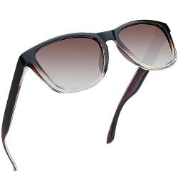 Joopin Braune Sonnenbrille Damen Rechteckige UV400 Polarisierte Sonnenbrille Herren Unisex Damen Sonnenbrille Retro zum Fahren Wandern (Vintage Braun) von Joopin