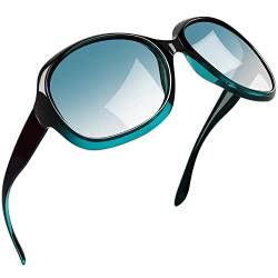 Joopin Große Sonnenbrille Damen Polarisiert Übergroß Klassisch Damen Sonnenbrille Vintage Grün UV400 (Mode Hellgrün) von Joopin