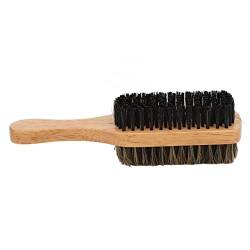 Borsten-Bartbürste, Moderater Gummi-Holzgriff-Bartkamm für Männer Zum Entwirren von Jopwkuin