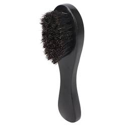 Clean Barber Fade Brush, Vintage Wood Barber Fade Brush Tragbare elastische Bürste Ergonomie für Herren für den Friseurladen von Jopwkuin