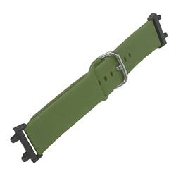 Jopwkuin Smartwatch-Armband, Verstellbar, Modisches Dating, Atmungsaktives Silikon-Uhrenarmband für Männer und Frauen (Armeegrün) von Jopwkuin