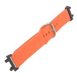 Jopwkuin Smartwatch-Armband, Verstellbar, Modisches Dating, Atmungsaktives Silikon-Uhrenarmband für Männer und Frauen (Orange) von Jopwkuin