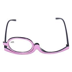 Kosmetikbrille, Herunterklappbare, Flexible Vergrößerungs-Make-up-Brille, Tragbar für Frauen (+4.00) von Jopwkuin