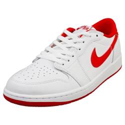 AIR JORDAN 1 Low OG Schuhe, Weiß/University Red-White, 42 EU von Jordan