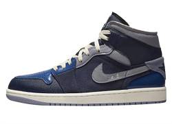 Jordan 1 Mid Se Craft Herrenschuhe, Obsidian/Weiß/Französisches Blau, 44 EU von Jordan