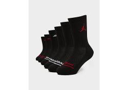 Jordan 6-Pack 1/4 Socken Kinder, Black von Jordan