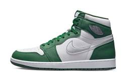 Jordan Air 1 Retro High OG Herren-Sneaker, Grün-Weiß (Gorge Green/Metallic Silver-wh), Größe 47,5, 47 EU von Jordan