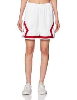 Jordan Heritage Diamond Shorts Damen Größe S bis L Farbe Weiß und Gym Red, Weiß, Gym Red, Mittel von Jordan