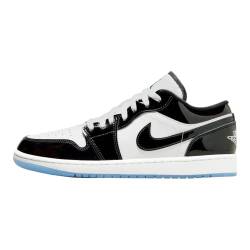 Nike Air Jordan 1 Low Herren Schuhe, Weiß/Schwarz, 44.5 EU von Jordan