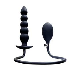 Aufblasbare Stecker Dildo Silikon Analstecker Stimulation Pumpenstecker Butt Plug Anal Expander Sexy Spielzeug für Männer Frauen 50 cm langer Durchmesser 3,5-14 cm von Jorzer