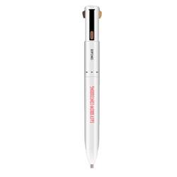 Brow Pen Augenbrauenkontur Pen 4 in 1 langlebig drehen Definierende Hervorhebung des Brauenstifts schwarzbraun von Jorzer