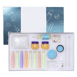 DIY Lip Gloss Kit Lip Glaze Machen Kit Lippenstift Pigment Pulver Feuchtigkeitsspendende Base Gel Ätherische Öle Handgemachte Makeup-Werkzeuge Lip Balsam Set von Jorzer