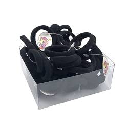 Elastische Haarbänder Haarbindungen Pferdeschwanzhalter massenweiche nahtlose Haarbindungen für Frauen Männer Mädchen Kinder 50pcs schwarz von Jorzer