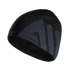 Joscoal Merino Mütze Beanie Merinowolle Hat Weich Warm Wintermütze Stretch Sportmütze, Bequem Frühling Strickmütze Atmungsaktive Wool Haube Geschenke für Damen & Herren Schwarz von Joscoal