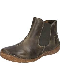 Josef Seibel Damen Chelsea Boots Fergey 63,Weite G (Normal),Wechselfußbett,Kurzstiefel,uebergangsschuhe,uebergangsstiefel,Grün (moos),41 EU von Josef Seibel