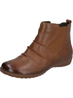 Josef Seibel Damen Chelsea Boots Naly 60, Frauen Stiefeletten,Weite G (Normal),uebergangsstiefel,Schlupfstiefel,flach,Braun (Cognac),42 EU von Josef Seibel