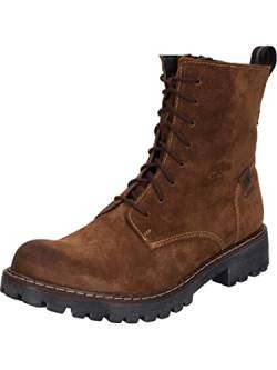 Josef Seibel Damen Combat Boots Marta 02,Weite G (Normal),Wechselfußbett,Bootee,Booties,halbstiefel,Kurzstiefel,Braun (Castagne),39 EU von Josef Seibel