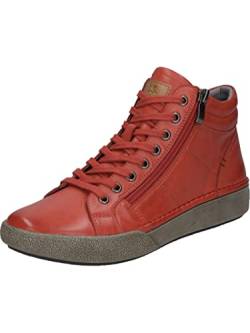 Josef Seibel Damen High-Top Sneaker Claire 11,Weite G (Normal),Wechselfußbett,schnürstiefeletten,mid Cut,Halbschuhe,rot,41 EU von Josef Seibel