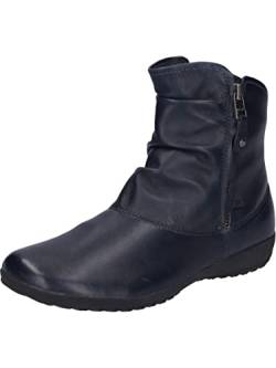 Josef Seibel Damen Klassische Stiefeletten Naly 24,Weite G (Normal),Kurzstiefel,uebergangsschuhe,uebergangsstiefel,gerafft,Blau (Ocean),36 EU von Josef Seibel