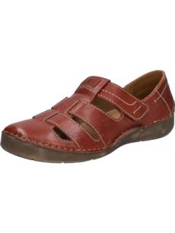 Josef Seibel Damen Kletthalbschuhe Fergey 59,Weite G (Normal),Wechselfußbett,Sneaker,Freizeitschuhe,Klettverschluss,rot,40 EU von Josef Seibel