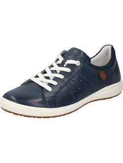 Josef Seibel Damen Low-Top Sneaker Caren 01,Weite G (Normal),Wechselfußbett,Freizeitschuhe,Turnschuhe,Laufschuhe,Blau (Ocean),36 EU von Josef Seibel