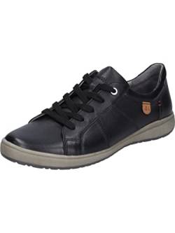 Josef Seibel Damen Low-Top Sneaker Caren 42,Weite G (Normal),Wechselfußbett,schnürschuhe,schnürer,Halbschuhe,schwarz,36 EU von Josef Seibel