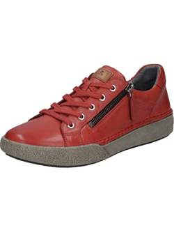 Josef Seibel Damen Low-Top Sneaker Claire 13,Weite G (Normal),Wechselfußbett,Strassenschuhe,Sportschuhe,Freizeitschuhe,rot,42 EU von Josef Seibel