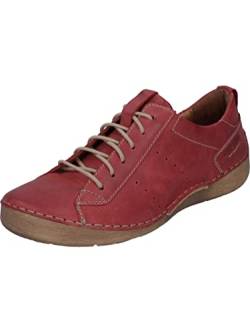 Josef Seibel Damen Low-Top Sneaker Fergey 56,Weite G (Normal),Wechselfußbett,Strassenschuhe,Sportschuhe,Freizeitschuhe,rot,42 EU von Josef Seibel