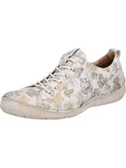 Josef Seibel Damen Low-Top Sneaker Fergey 56,Weite G (Normal),Wechselfußbett,straßenschuhe,Strassenschuhe,Beige (Creme-Multi),38 EU von Josef Seibel