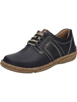 Josef Seibel Damen Low-Top Sneaker Neele 44,Weite G (Normal),Wechselfußbett,Sportschuhe,Freizeitschuhe,Turnschuhe,schwarz-Kombi,37 EU von Josef Seibel