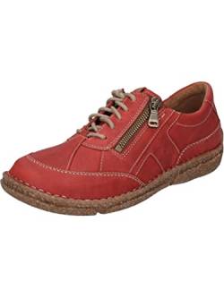 Josef Seibel Damen Low-Top Sneaker Neele 54,Weite G (Normal),Wechselfußbett,Strassenschuhe,Sportschuhe,Freizeitschuhe,rot-Kombi,42 EU von Josef Seibel