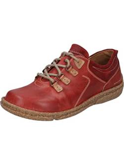 Josef Seibel Damen Low-Top Sneaker Neele 58,Weite G (Normal),Wechselfußbett,Strassenschuhe,Sportschuhe,Freizeitschuhe,rot-Kombi,42 EU von Josef Seibel