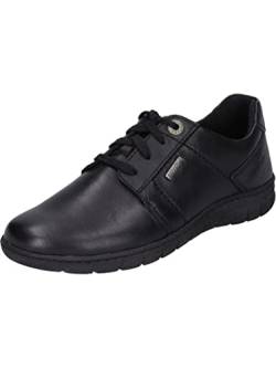 Josef Seibel Damen Low-Top Sneaker Steffi 59,Weite G (Normal),Wechselfußbett,wasserdicht,schnürschuhe,schnürer,schwarz,45 EU von Josef Seibel