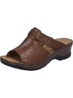 Josef Seibel Damen Pantoletten Catalonia 32, Frauen Slipper,Weite G (Normal),Wedge-Sohle,Schlupfschuhe,schluepfschuhe,Braun (Brandy),37 EU von Josef Seibel