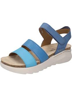 Josef Seibel Damen Riemchensandalen Celine 06,Weite G (Normal),Sommerschuhe,Freizeitschuhe,offene Schuhe,Strandschuhe,blau-Multi,37 EU von Josef Seibel