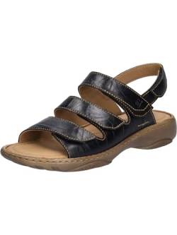 Josef Seibel Damen Riemchensandalen Debra 57, Frauen Sandalen,Weite G (Normal),offene schuhe,strandschuhe,sandaletten,schwarz,40 EU von Josef Seibel