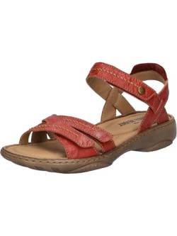 Josef Seibel Damen Riemchensandalen Debra 62, Frauen Sandalen,Weite G (Normal),freizeitschuhe,offene schuhe,strandschuhe,rot,39 EU von Josef Seibel