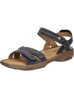 Josef Seibel Damen Riemchensandalen Debra 62, Frauen Sandalen,Weite G (Normal),sandaletten,sommersandalen,bequem,flach,ocean,37 EU von Josef Seibel