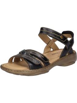 Josef Seibel Damen Riemchensandalen Debra 62, Frauen Sandalen,Weite G (Normal),sommerschuhe,freizeitschuhe,offene schuhe,schwarz,37 EU von Josef Seibel