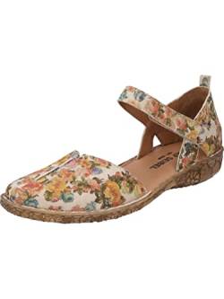 Josef Seibel Damen Riemchensandalen Rosalie 42,Weite G (Normal),offene Schuhe,Strandschuhe,Sandaletten,bequem,flach,beige-Multi,40 EU von Josef Seibel