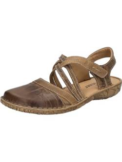 Josef Seibel Damen Riemchensandalen Rosalie 54,Weite G (Normal),freizeitschuhe,offene schuhe,strandschuhe,bequem,brandy-kombi,39 EU von Josef Seibel