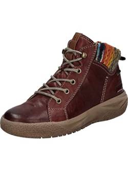 Josef Seibel Damen Schnürstiefeletten Alina 52,Weite G (Normal),Wechselfußbett,wasserdicht,uebergangsstiefel,warm,Rot (bordo-kombi),37 EU von Josef Seibel