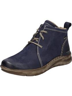 Josef Seibel Damen Schnürstiefeletten Conny 56,Weite G (Normal),Wechselfußbett,wasserdicht,halbstiefel,kurzstiefel,Blau (ocean),37 EU von Josef Seibel