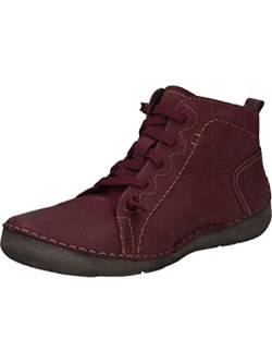 Josef Seibel Damen Schnürstiefeletten Fergey 86,Weite G (Normal),Wechselfußbett,uebergangsstiefel,schnürboots,Boots,Rot (Bordeaux),38 EU von Josef Seibel